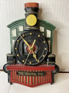 Antike Wanduhr "Der General 1861" Dampfmaschine mit Pfeife & Glockenklängen - Bild 1 von 8