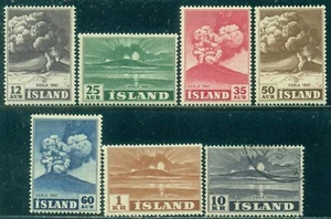 ICELAND SCOTT #'s 246-252 SET, MINT OG, H/USED, READ, GREAT PRICE! - Picture 1 of 1