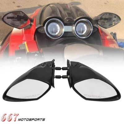 Pair Rearview Mirrors For Yamaha WaveRunner VX110 VX1100 Deluxe Sport Cruiser - Image 1 of 4