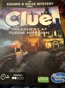 Clue Treachery At Tudor Mansion Escape & Solve Mystery Board Game - Picture 1 of 2