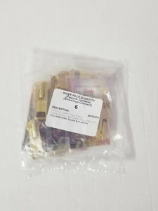 Pack of 6 Brass Zipper Locking Pull Slide #10 Brass 58102-011 Tandy Leather  - Picture 1 of 3