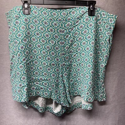 Pantalones Cortos Old Navy para Mujer XXL Verde Suave Rayón Floral Informal Boho Pull On Foto 1 de 4