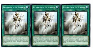 Yugioh - 3X Restauración de las Monarcas - Común - Ilimitado - FLOD-EN061 - Casi nuevo - Imagen 1 de 1