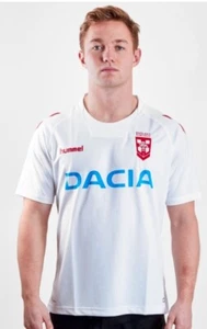 Maglia Hummel England Uomo Rugby League Bianca Rossa tutte le taglie nuova con etichetta - Foto 1 di 3