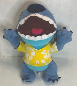 Disney Sega Exclusive Stitch As Dog Hawaiian Yellow Shirt Plush 13” Some Flaws - Picture 1 of 7