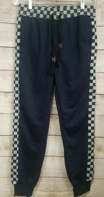 Galaxy Harvic Men's Jogger Sweatpants Medium Navy Blue Gray Slim Fit Pockets New - Image 1 of 4