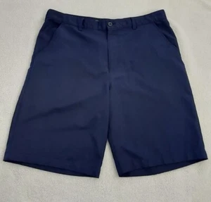 IZOD Golf Shorts Men's Size 38 Blue Flat Front Pockets Comfort Logo - Picture 1 of 10