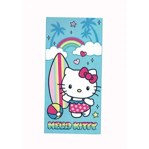 Towel - Hello Kitty and Friends - Surf Blue Microfiber Beach/Bath New 27x54" - Picture 1 of 5
