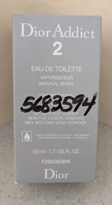 Dior Addict 2 de Christian Dior 50 ml Eau de Toilette Spray NITB, Descatalogado Foto 1 de 3