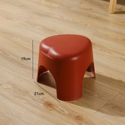 Non-slip Cute Heart Shape Kids Step Stool Small Plastic Porch Shoe Bench Thick  - Image 1 of 4