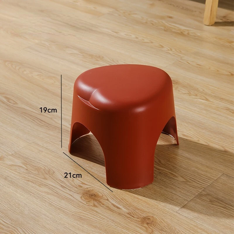 Non-slip Cute Heart Shape Kids Step Stool Small Plastic Porch Shoe Bench Thick  - Image 1 of 4