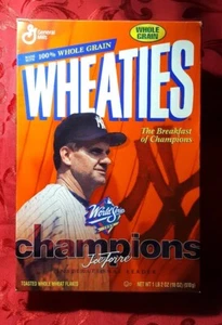VINTAGE 1999 WHEATIES CEREAL BOX featuring JOE TORRE (WORLD CHAMPION YANKEES) * - Picture 1 of 2