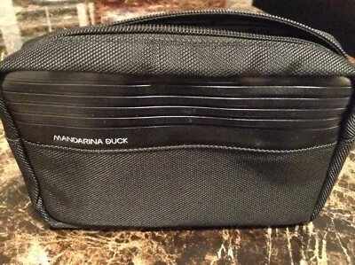 LIMITED Exclusive MANDARINA DUCK Black TRAVEL Toiletry Case VIRGIN AUSTRALIA - Image 1 of 4