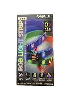 6ft USB RGB LED Strip Lighting for Bar TV Computer Background 15 Color Modes - Picture 1 of 1