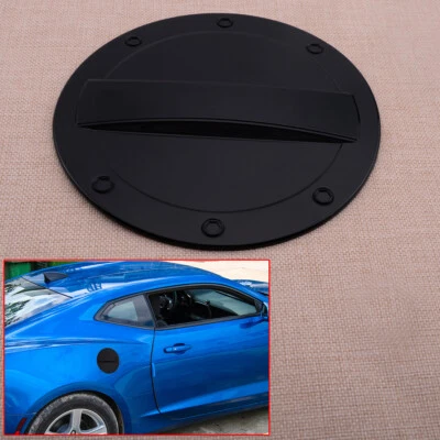 Black ABS Fuel Cap Tank Cap Cover Trim Fits For Chevrolet Camaro 2016-2020 - Image 1 of 4