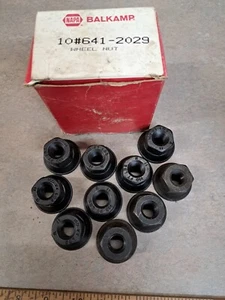Box of 10 Napa 641-2029 Balkamp Wheel Lug Nuts 9/16" - 18 , 1-1/16" Black - Picture 1 of 1