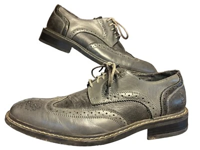 Zapatos Derby Penguin Munsingwear Welton Gris Cuero Brogue Punta de Ala Para Hombre Talla 8 Foto 1 de 4