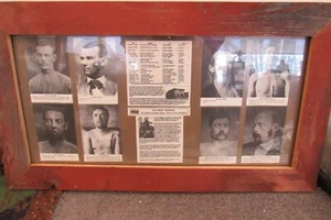 Vintage Jesse James Old West Legends The James Younger Gang gerahmt 28" x 16" - Bild 1 von 8