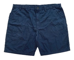 Carhartt Carpenter Shorts Navy Men’s Size 50 Original Fit B147 Workwear Blue Y2K - Picture 1 of 7