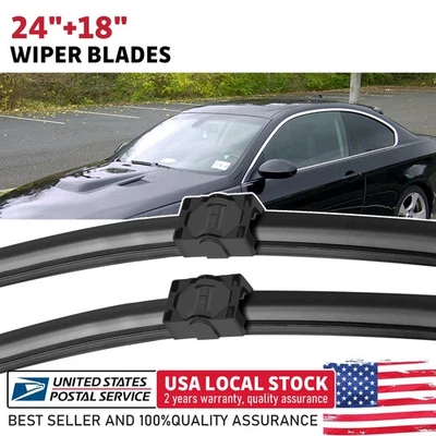 Limpiaparabrisas premium de 24" y 18" de alta calidad para BMW 328xi 3,0 L 2007-2008 Foto 1 de 4