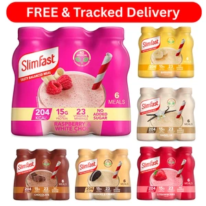 SlimFast Ready To Drink Shake Meal Replacement Shakes for Weight Loss 6 x 325 ml - Picture 1 of 15