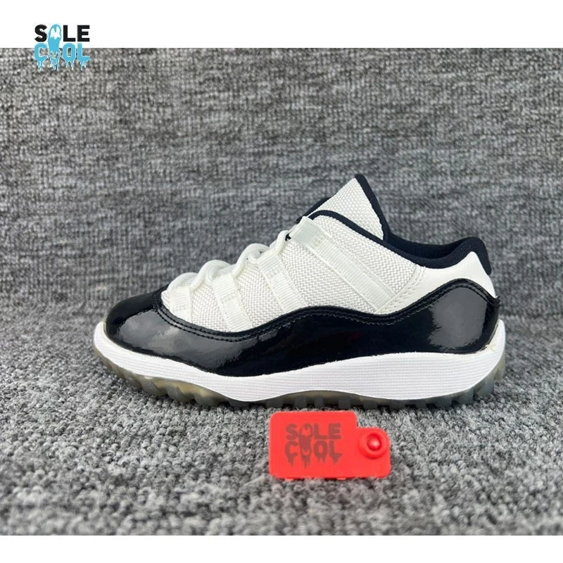Air Jordan AJ11 Retro Bajo TD Niño Pequeño Concord Negro Zapatos 505836-153 Foto 1 de 4