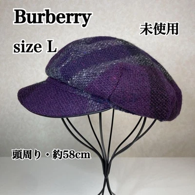 Burberry Newsboy Mega Plaid Pattern Women Hat Original Collection Accessory - Image 1 of 4