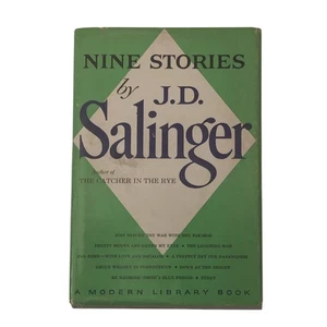 NINE STORIES 1953 - J. D. Salinger Vintage Modern Library Hardcover Art Deco VTG - Imagen 1 de 2