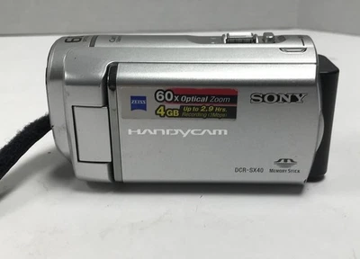 Sony DCR-SX40 4GB SD Handycam Camcorder (Silver) - Image 1 of 4
