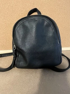 Women's Faux Leather MINI Backpack  Mossimo Supply Co Black - Image 1 of 4