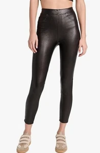 Spanx Leather Like Pull-On Skinny Ankle Pants Size Small 20282R NWT $148 - Picture 1 of 8