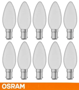 10 x 28W Pearl Candle Light Globes Bulbs Lamps Halogen Small Bayonet Cap B15 SBC - Picture 1 of 3