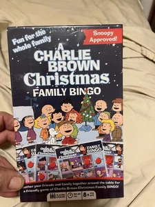 Charlie Brown Weihnachten PEANUTS Familie Bingo Spiel einzigartige Marker & Bretter *NEU - Bild 1 von 4