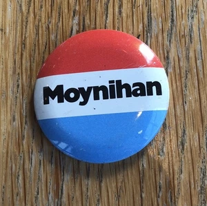 Prendedor de botón de campaña del Senado de Nueva York Patrick Moynihan - 1,75 pulgadas - Imagen 1 de 2