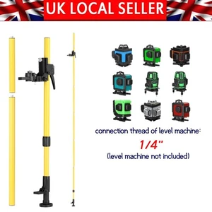 4.2m Height Adjustable Line Leveler Stand Bar Telescopic Bracket 1/4'' Thread UK - Picture 1 of 8