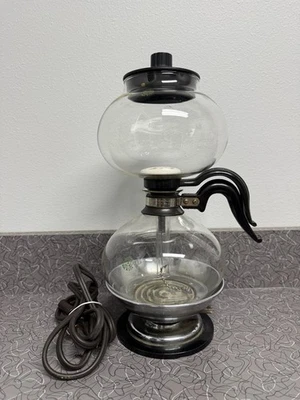 Vintage Silex Electric Double Bubble Glass Vacuum Pot w/Heating Plate & Filters - Image 1 of 4