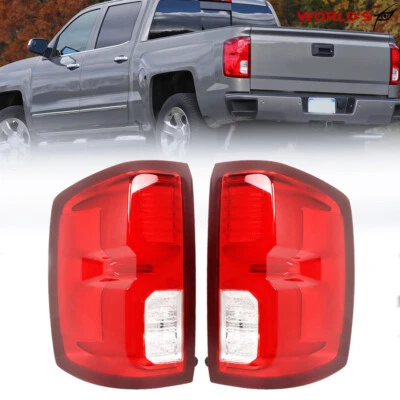 Tail Light Brake Lamp For Chevrolet Silverado 1500 2016-2018 LED Left+Right Side - Image 1 of 4