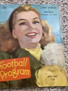 Football Program Lake Worth Vs. Balboa November 28, 1952 - Picture 1 of 5