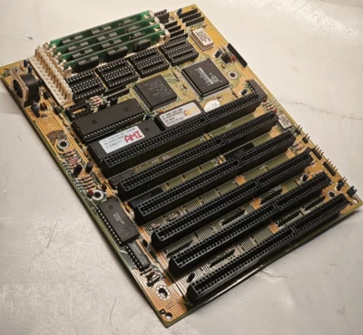 RARE 286 Protech PM286 mini Motherboard with AMD 16 Mhz + FPU & 1 MB RAM - Image 1 of 4