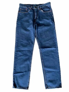 Levi 504’s W34 L32 Blue Denim Jeans Regular Straight Fit - Picture 1 of 10