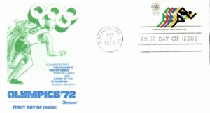 FLEETWOOD - 1972 OLYMPICS AUG 17 1972 WASHINGTON DC FIRST DAY COVER (FDC) BX9 - Picture 1 of 1