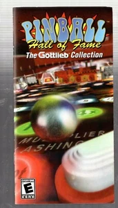 Pinball Hall of Fame Gottlieb PSP MANUAL ONLY Insert Booklet Authentic - Picture 1 of 1