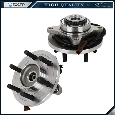 Conjunto de 2 cojinetes de cubo de rueda delanteros para Ford F-150 4x4 6 tacos 2018 2019 2020 Foto 1 de 4