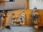 Figurine PLOMB miniature vintage : BÉBÉ JESUS, MARY & JOSEPH 