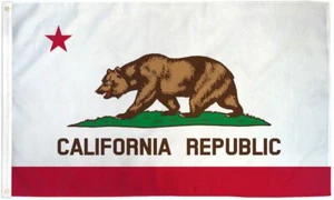"CALIFORNIA" Flagge 2x3 ft Polyester Banner Schild CA State Republic - Bild 1 von 7