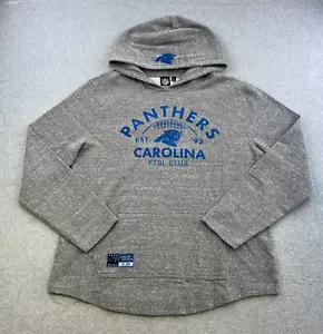 North Carolina Panthers Sweater Mens Large Gray Hoodie Pullover NFL Adult - Picture 1 of 13