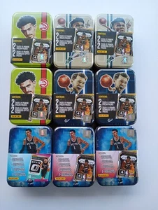 Victor Wembanyama- Luka Doncic NBA Tin Lot of 9 Factory Sealed Collectors Tins - Picture 1 of 2