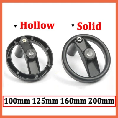 Machine Hand Wheel 100 125mm 160mm 200mm Diameter Lathe Milling Engineering Tool - Image 1 of 4