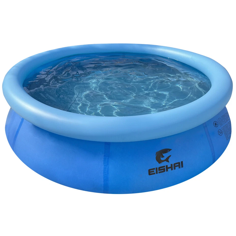 EISHAI "Oasis" Aufstellpool Pool rund 240cm x 63cm Gartenpool Schwimmen blau neu - Bild 1 von 1