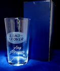 PERSONALISED LAND ROVER LOGO PINT GLASS WITH YOUR NAME / MESSAGE gift box